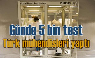 Türk mühendisleri koronavirüs test kabini geliştirdi