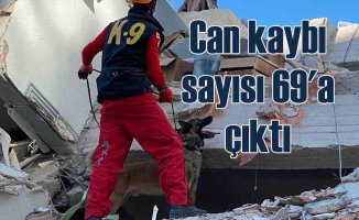 İzmir'de deprem | Can kaybı 69'a ulaştı | Zamana karşı yarış sürüyor