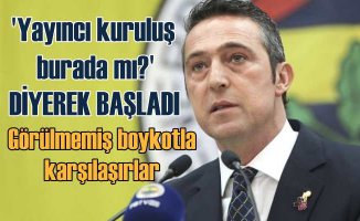 Fenerbahçe Başkanı Ali Koç | Yayıncı kuruluş olayın ciddiyetine varmalı