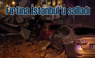 Fırtına İstanbul ve Trakya'yı vurdu, çatıları uçurdu