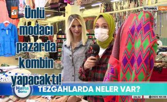 Modacı Zeynep Yazıcılar semt pazarında kombin yaptı