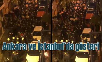 İstanbul ve Ankara'da protestolara, polis müdahale etti