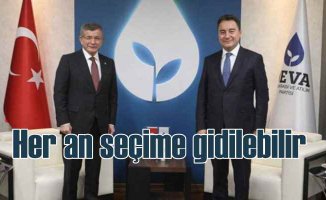 Davutoğlu ve Babacan | Her an seçime gidilebilir