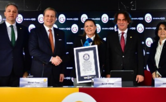 Galatasaray Guinness Rekorlar Kitabı'na girmeyi başardı
