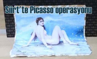 Siirt'te Picasso tablosu için operasyon