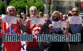 Emekliler İzmir'de meydana indi, hükümete seslendi