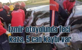 İstanbul İzmir Otoyolu'nda kaza, 5 can kaybı var