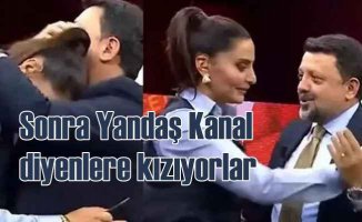 CNNTürk'te sarılma tiyatrosu alay konusu oldu