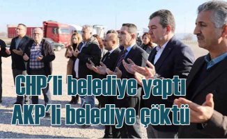 CHP'li belediyenin yatırımına AKP'li belediye çöreklendi