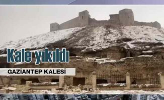 Deprem Gaziantep Kalesi'ni de yıktı