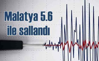 Malatya'da korkutan deprem | 5.6 ile sallandık