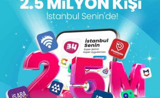 İstanbul Senin uygulaması 2.5 milyon cebe girdi