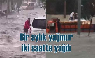 İstanbul'da yağmur | Bir aylık yağmur iki saatte yağdı
