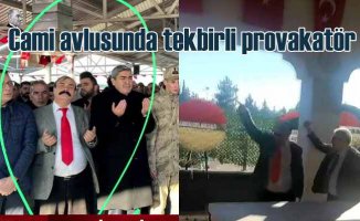 Cami avlusunda AKP'li adaydan provakasyon
