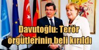 Davutoğlu; Türkiye'le yönelik terör tehdidinin beli kırıldı