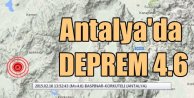Flaş Flaş Flaş, Antalya'da deprem, Antalya 4.6 ile sallandı