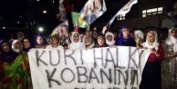 IŞİD'in Kobani'ye saldırısı Cizre'de protesto edildi