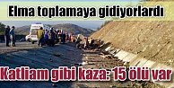 Isparta Yalvaç'ta kaza, 15 ölü, 28 yaralı var