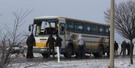 Kırşehir'de servis otobüsü devrildi, 16 işçi hafif yaralandı