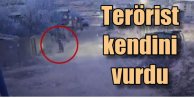 PKK'lı terörist polisi vurmak isterken kendini öldürdü