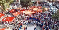 Şahinbey'de gaziler için bayraklı yürüyüş