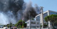 Silivri’de fabrika yangını: Kayış fabrikası alev alev yanıyor