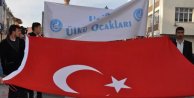 Uşak'ta Çanakkale şehitleri anılırken terör protesto edildi