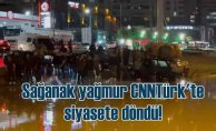 Ankara'da yağmur suları sel baskınına neden oldu