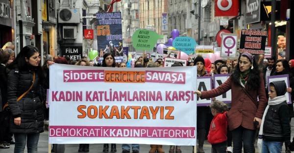 Trabzon'da kadınlar yürüdü