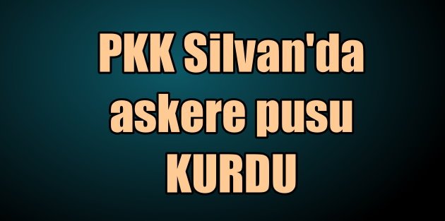 TSK'dan Silvan açıklaması: Teröristler saldırdı kaçtı
