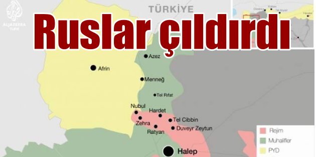 Türkiye YPG mevzilerini vurdu, Rusya çılgına döndü