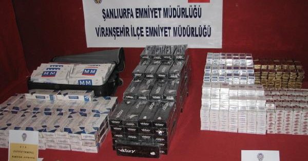 Viranşehir'de Kaçak Sigaraya 2 Gözaltı