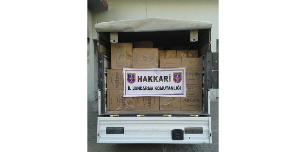 Yüksekova'da 70 Bin Paket Kaçak Sigara Ele Geçirildi