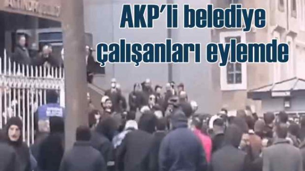 AKP'li belediye işçileri Mansur Yavaş sloganı attı