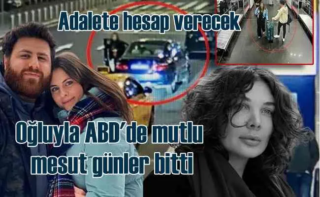 Yazar Eylem Tok ve oğlu ABD
