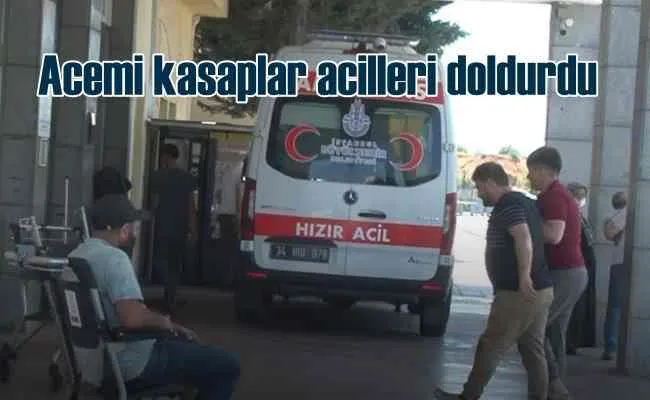 Acemi kasaplar acil servisleri doldurdu | 16 bin yaralı var