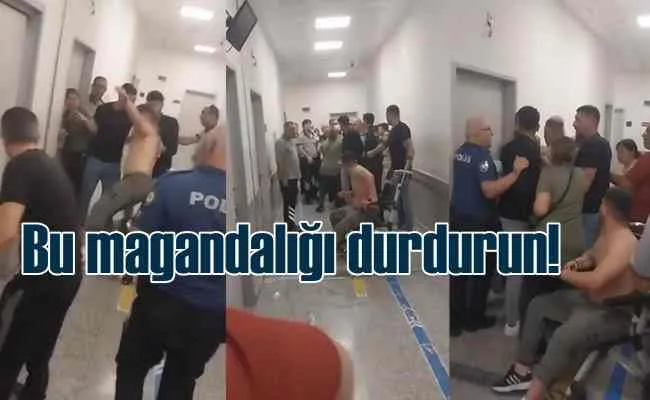 Hastanede maganda dehşeti | Küfürler savurdular, doktora saldırdılar