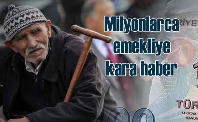 Emekli maaşına zam değil tabutuna çivi çakacaklar