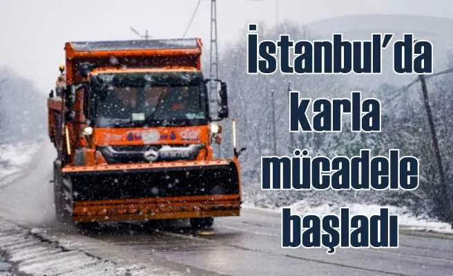 İBB, karla mücadelede tam kapasite sahada