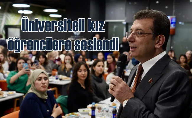 İmamoğlu yurtta öğrencilerle iftar açtı