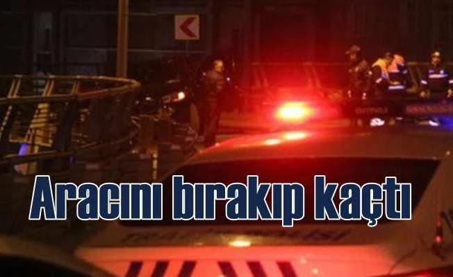Kaza yaptı, vatandaşlar kurtartı, aracını bırakıp kaçtı