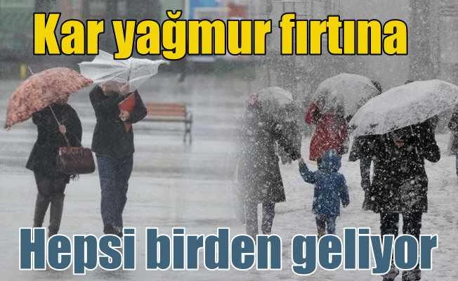 Bugün hava nasıl olacak; Kar ve yağmur uyarısı