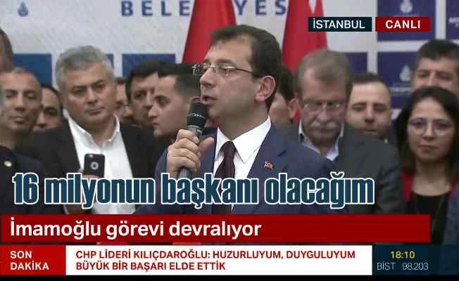 #DemokrasiKazandı Başkan İmamoğlu Görevi devralıyor