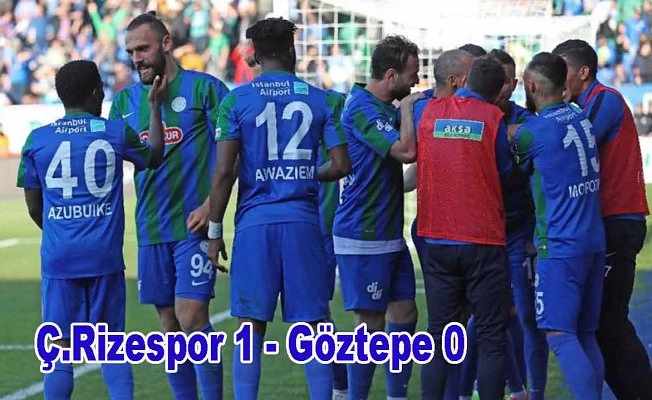 Rize evinde Göztepe'ye geçit vermedi