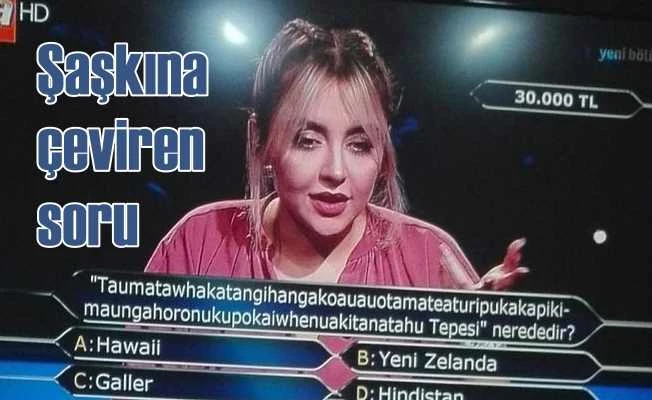Kim Milyoner Olmak İster'de yılın kazık sorusu