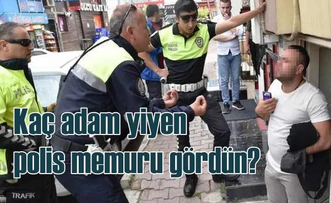 Polis memurunu çileden çıkaran ehliyetsiz sürücü
