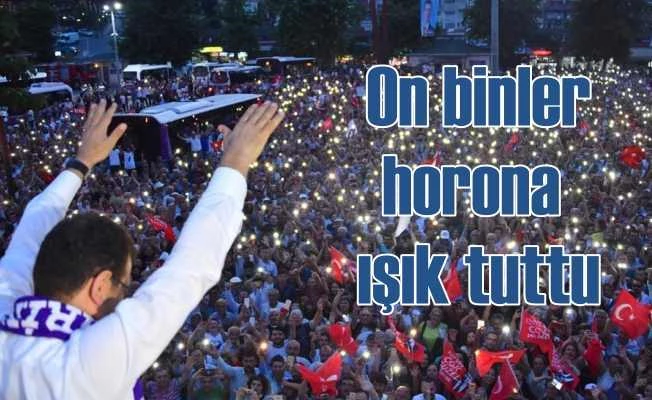 Başkan horona durdu vatandaşlar ışık tuttu!