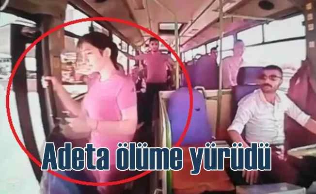 Genç kız ölüme böyle yürüdü |Açık kapıdan aniden indi 