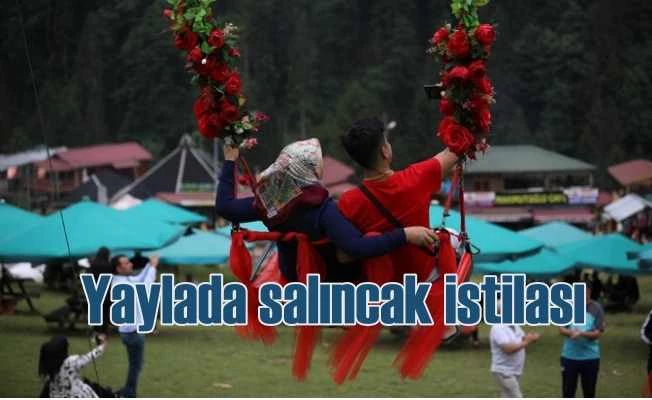 Ayder Yaylası'nda salıncak kavgası