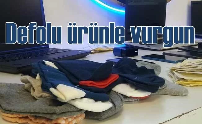 Defolu mallarla internnette büyük vurgun